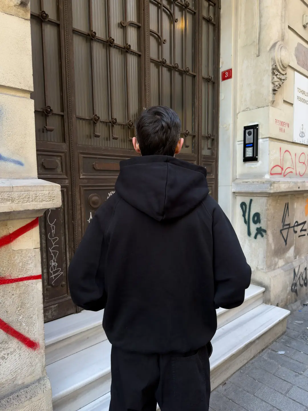 Pequs Siyah Zip Hoodie