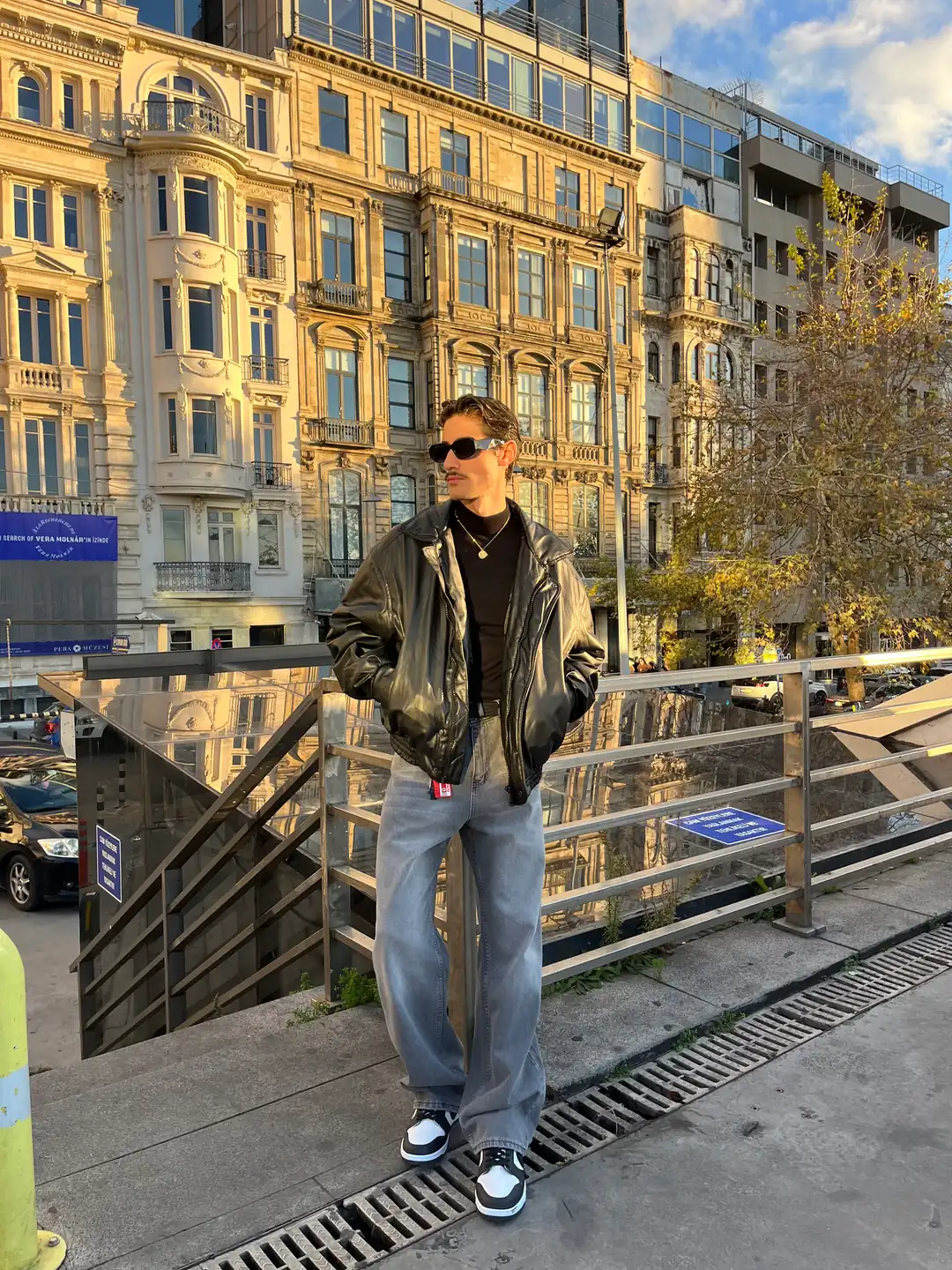 Bomber Oversize Deri Ceket