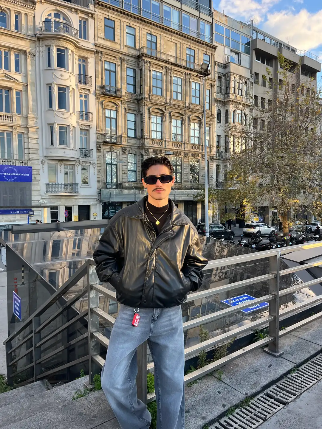 Bomber Oversize Deri Ceket