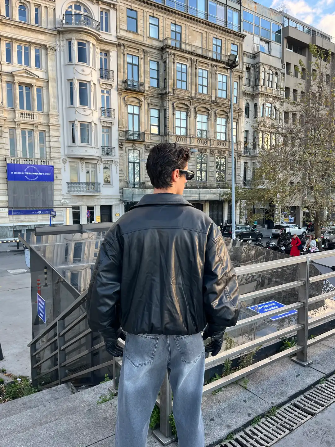 Bomber Oversize Deri Ceket