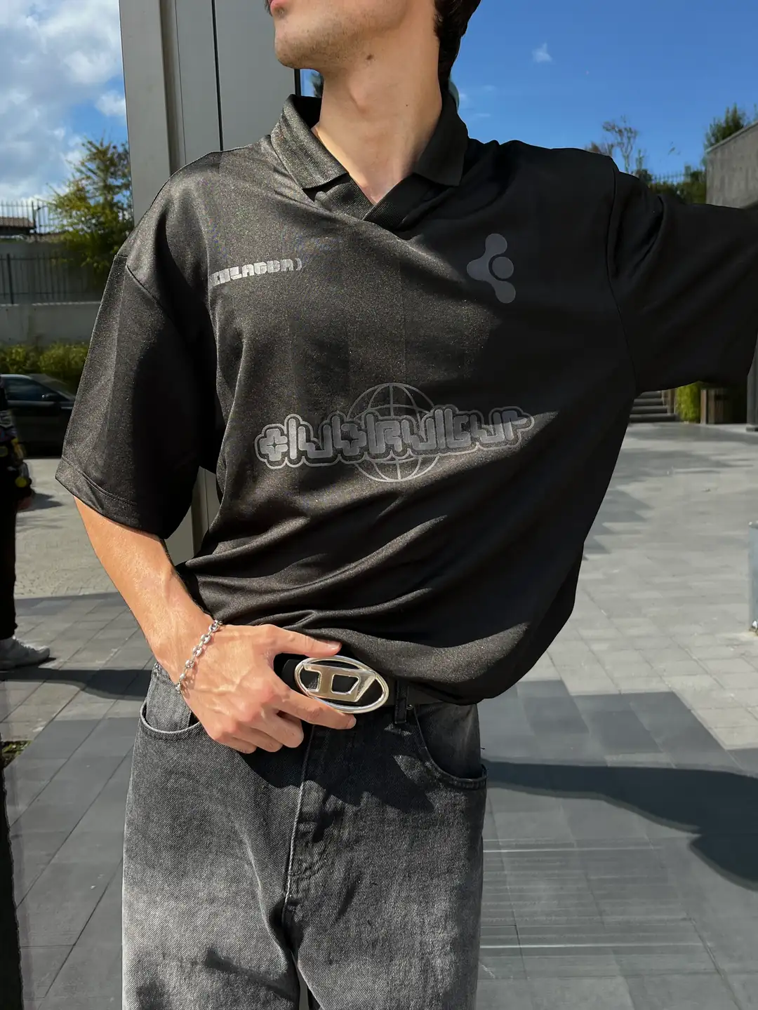 Polo Yaka Black In World Forma