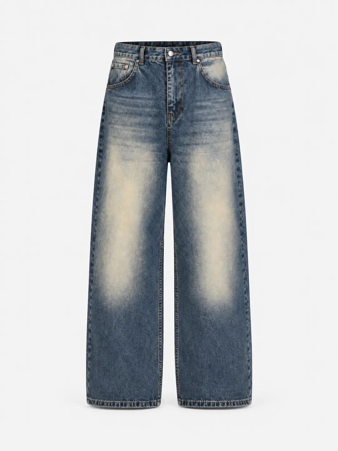 Ürün görseli: Eskitme Mavi Extra Baggy Jean