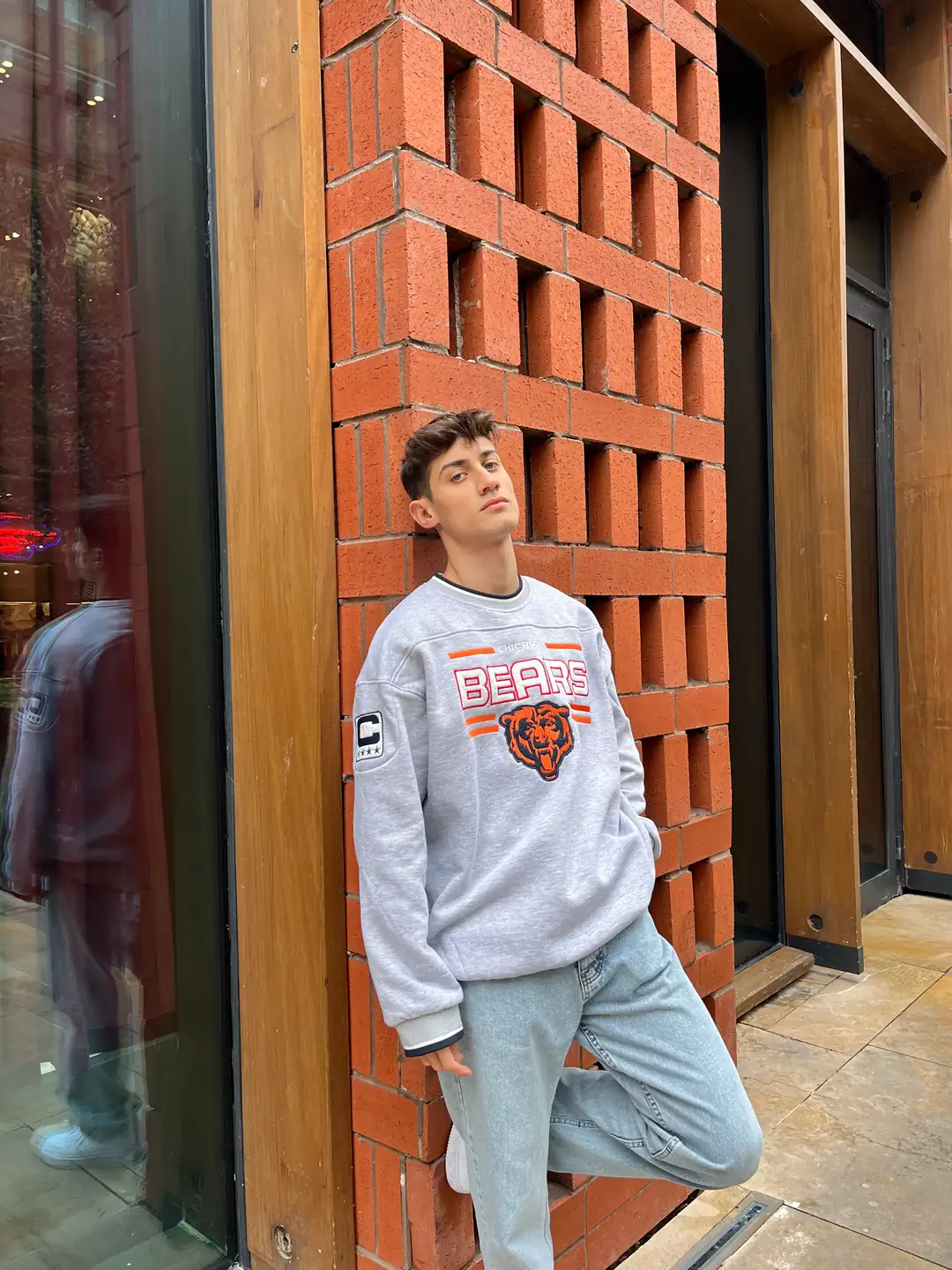 Bears Nakışlı Oversize Sweatshirt