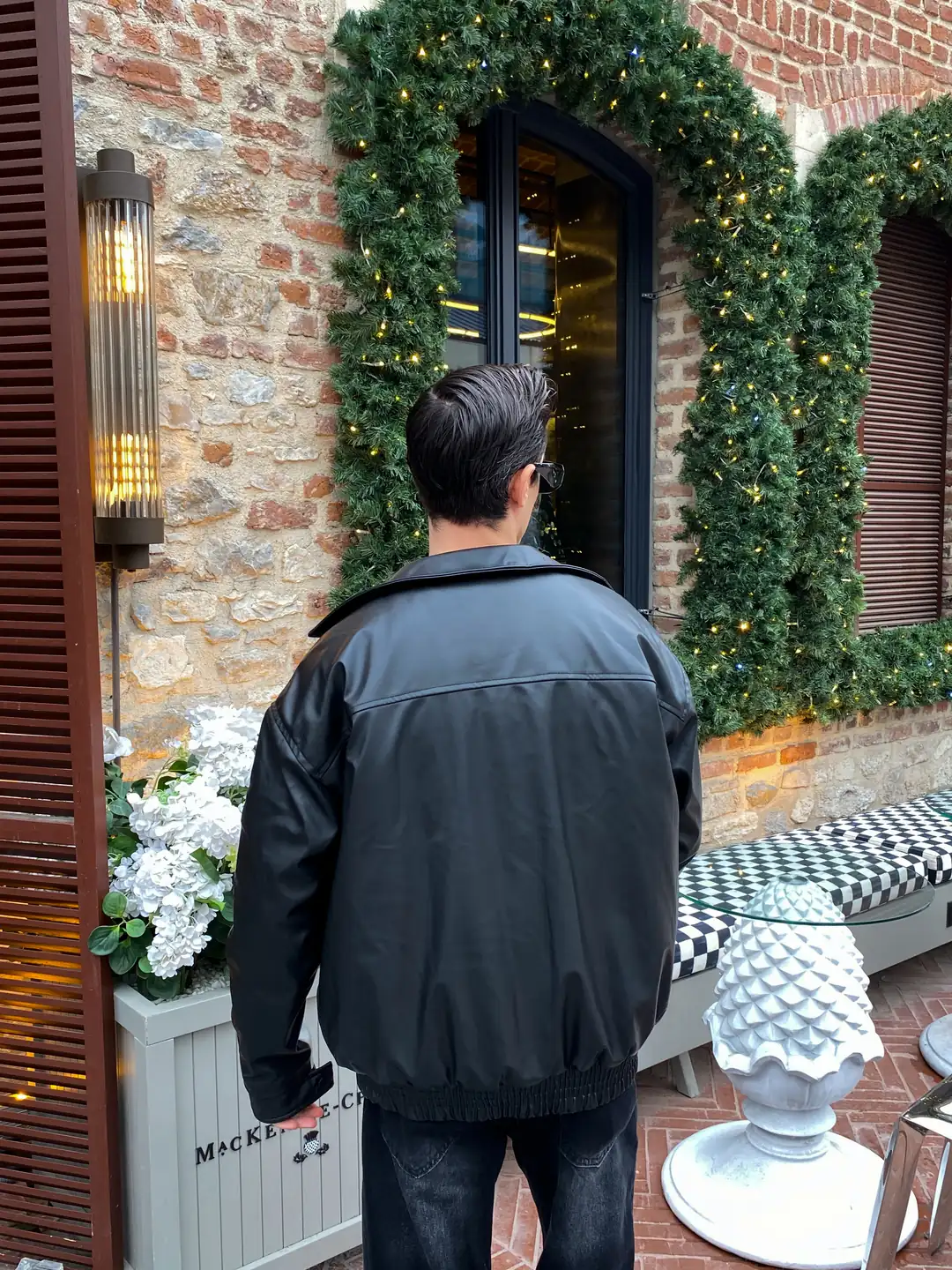 Moto Spor Oversize Deri Ceket