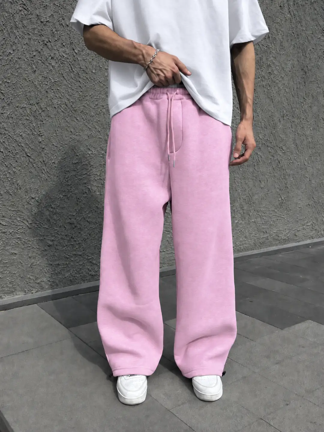 Ürün görseli: Basic baggy eşofman altı - Pembe
