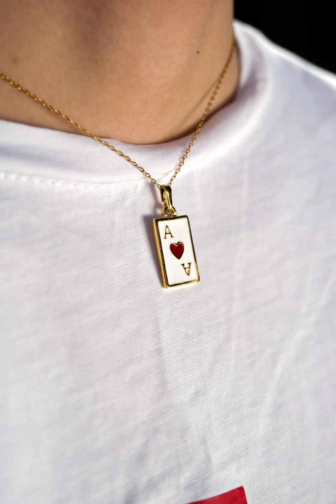 Ürün görseli: Lucky Card Gold Necklace