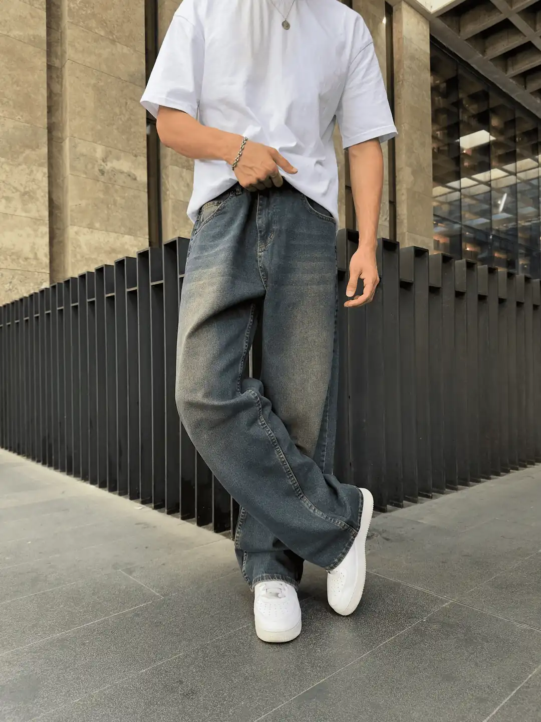 Vintage Blue Baggy Jean