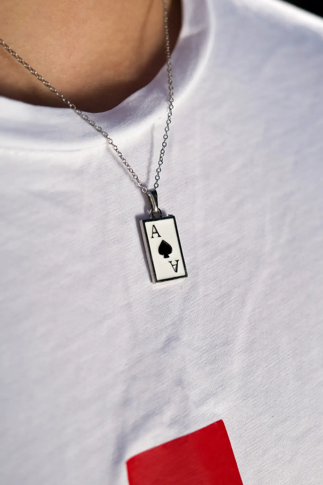 Ürün görseli: Lucky Card Silver Necklace