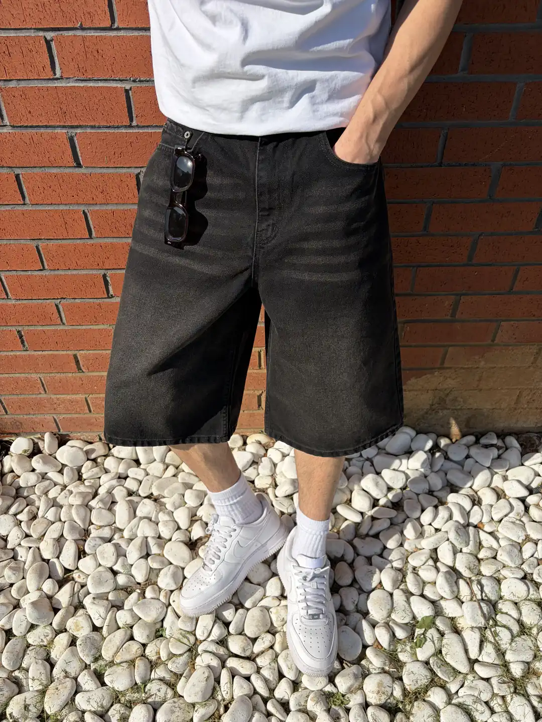 Ürün görseli: Loose Fit Şort - Siyah