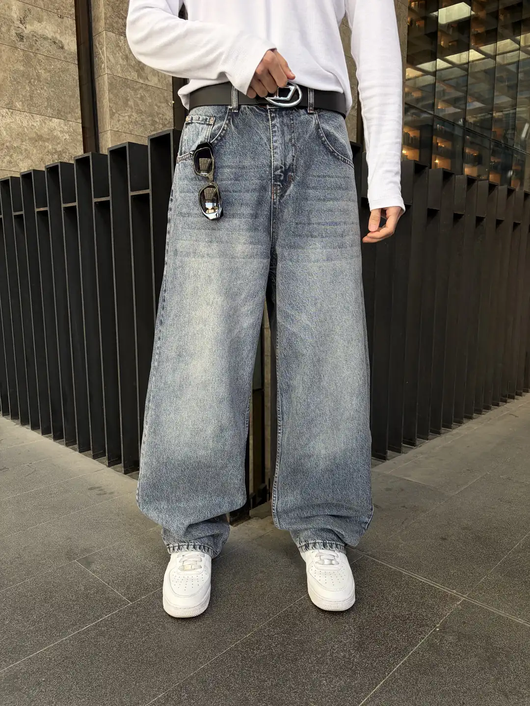 Buz Mavisi Extra Baggy Jean