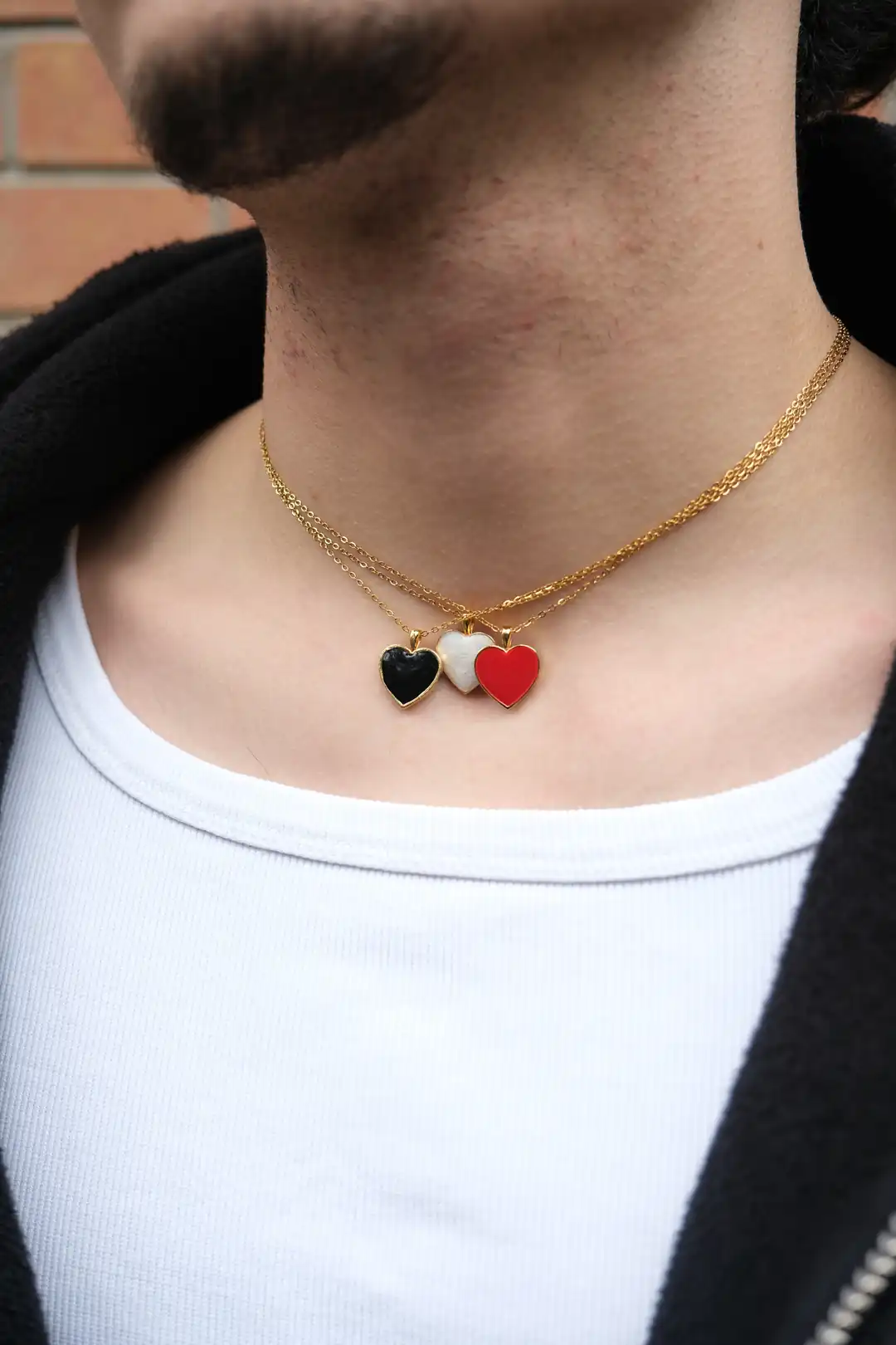Snow White Heart Necklace