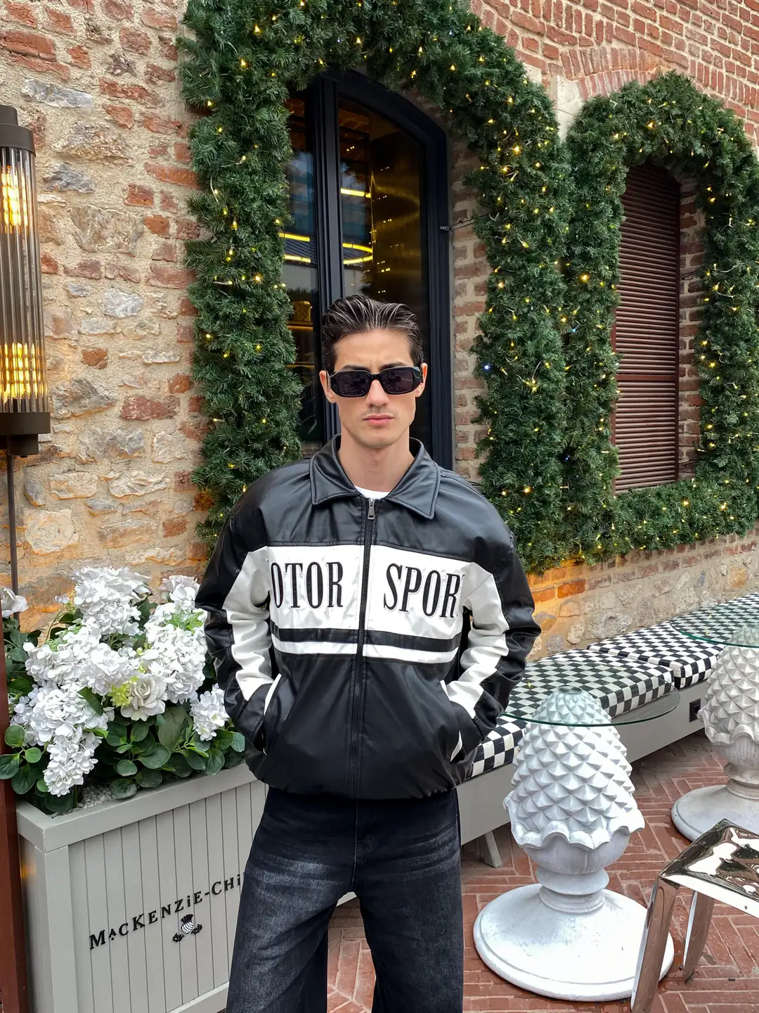 Moto Spor Oversize Deri Ceket