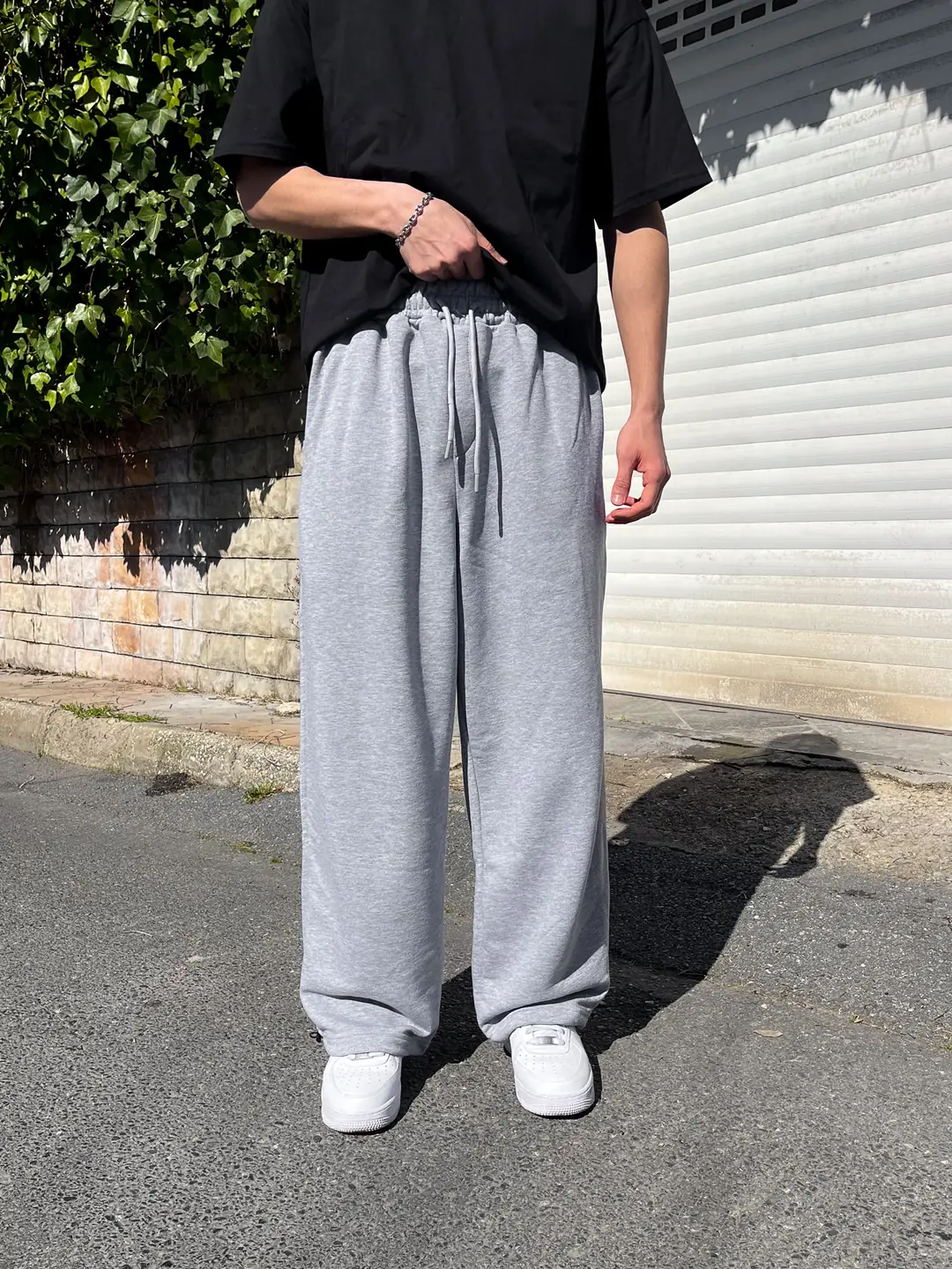 Ürün görseli: Yazlık Basic Baggy Eşofman Altı - Gri
