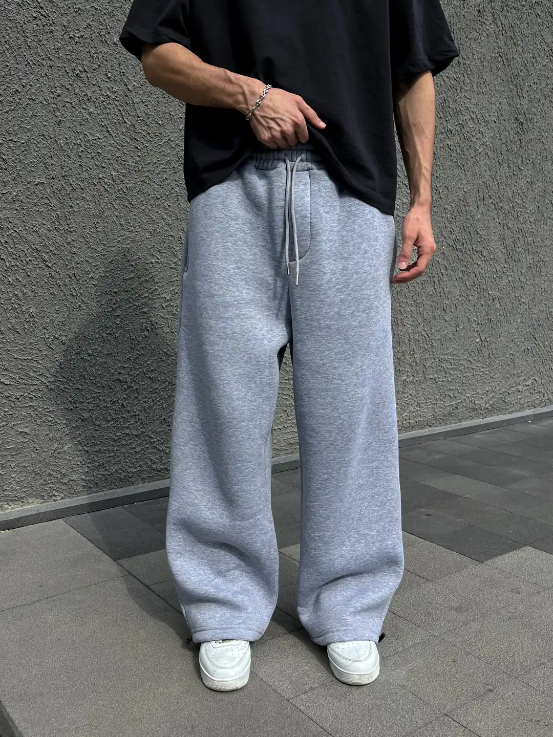 Ürün görseli: Basic baggy eşofman altı - Gri
