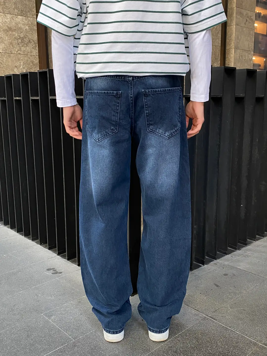 Açık Lacivert Baggy Jean