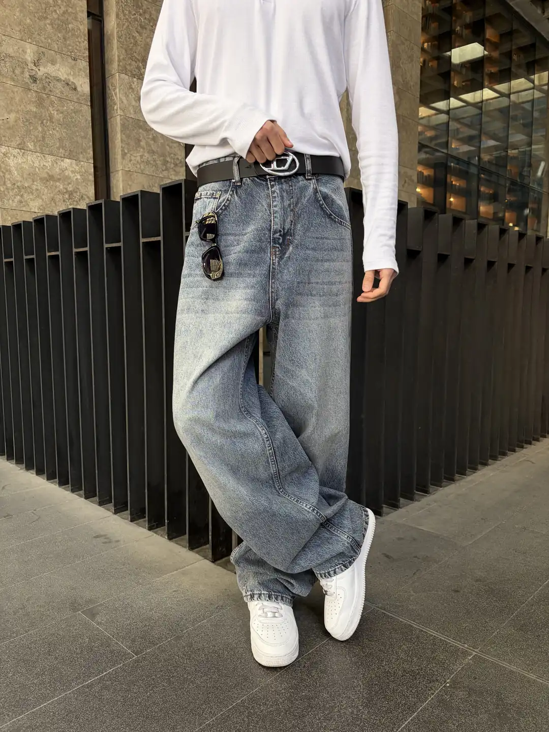 Buz Mavisi Extra Baggy Jean