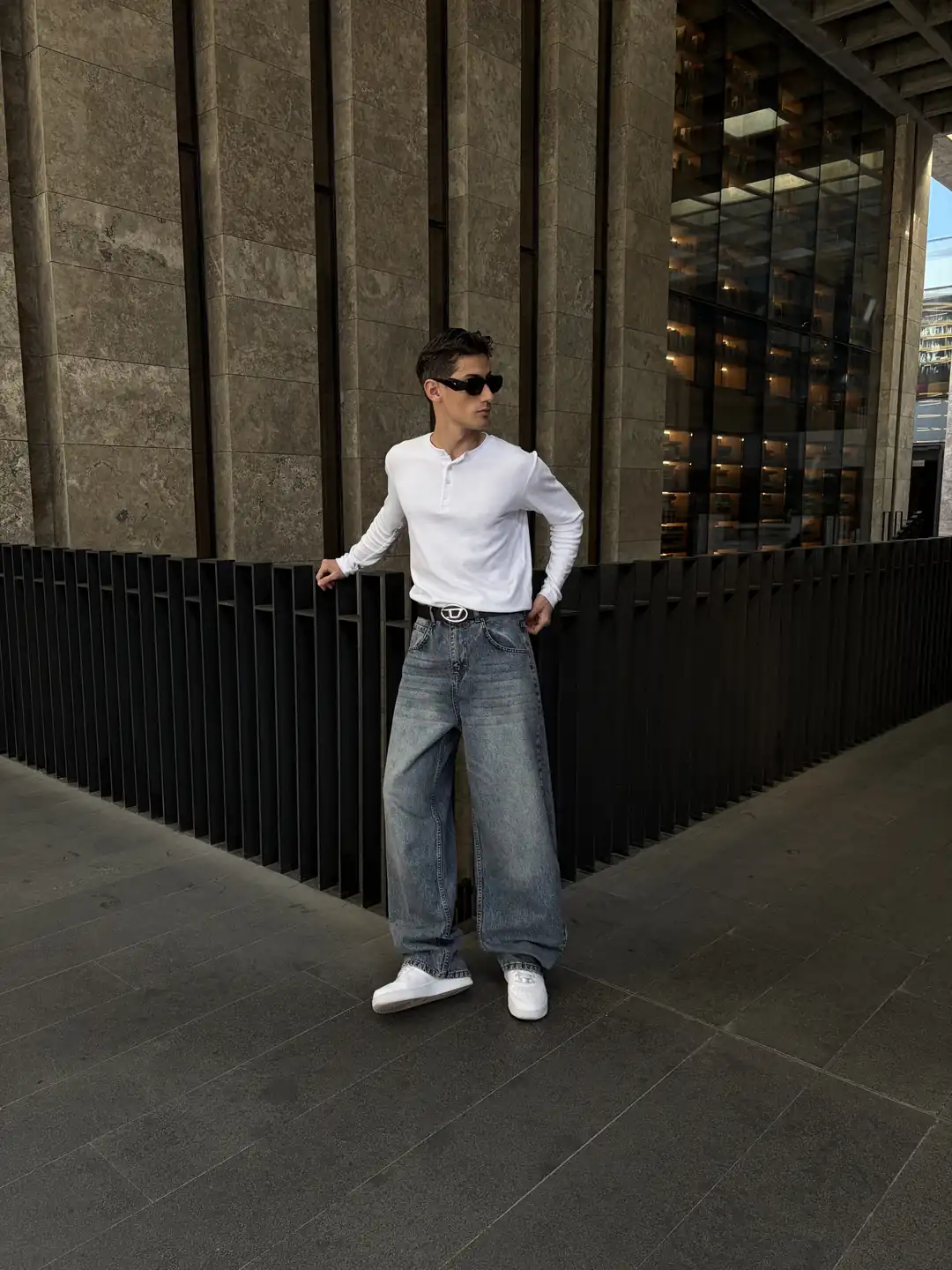 Buz Mavisi Extra Baggy Jean